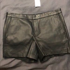 Banana republic faux leather shorts